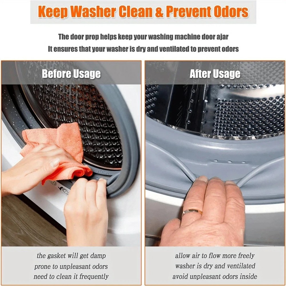 Magnetic Washer Door Prop-Stabilizer for Front-Load Machines Easy-Install!!!!