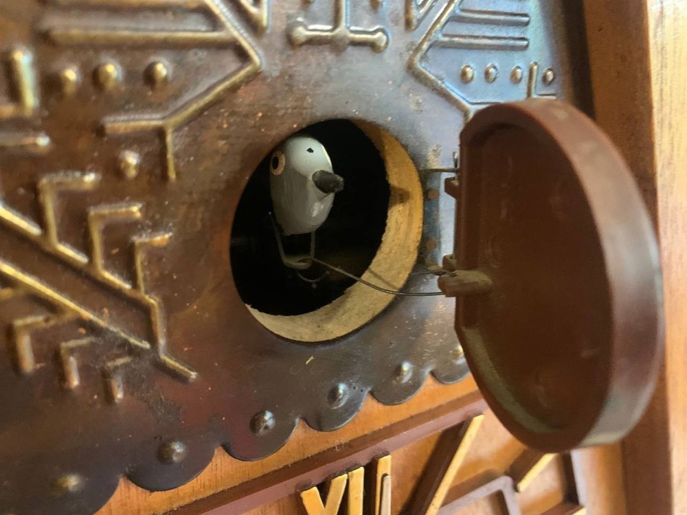 Soviet Vintage Cuckoo clock, USSR clock, Soviet working clock, Mechanical clock