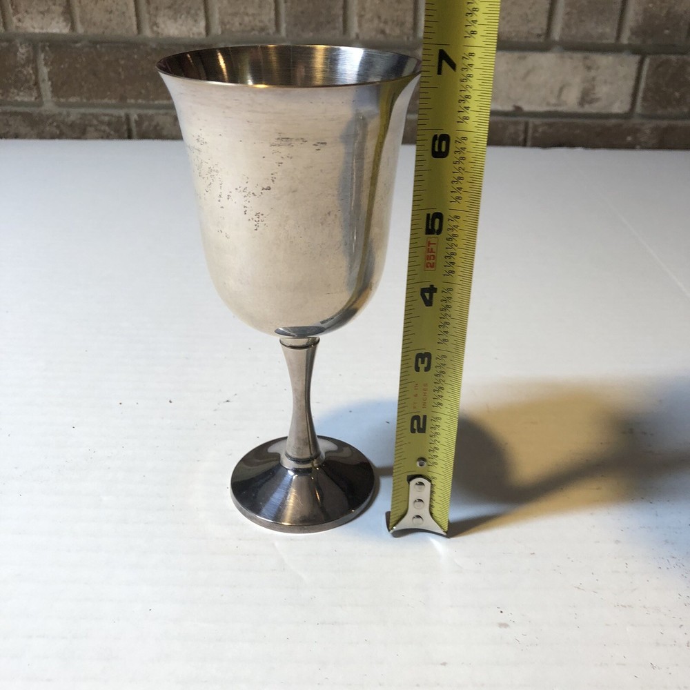 Vintage Silverplated Goblet Salem Cup Silver SVL