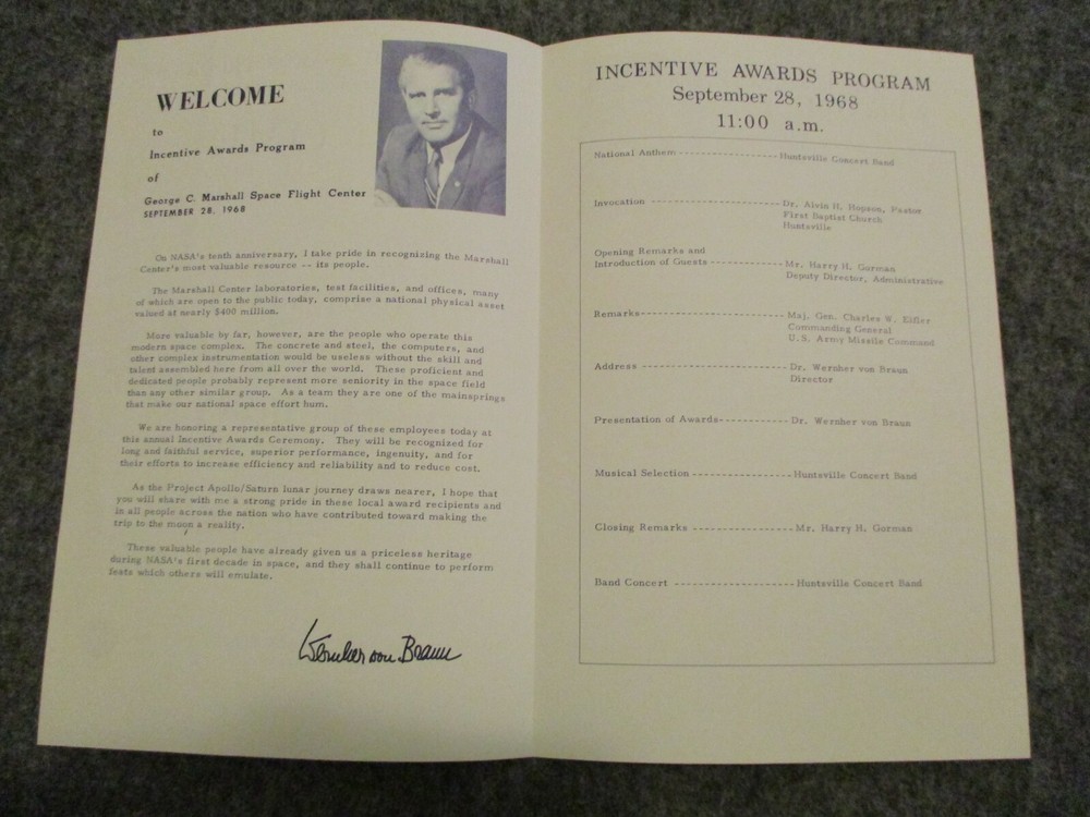 1968 NASA LOT MSFC 10TH ANNIV ASTRIONICS & MFG ENGINEERING LABORATORY PROGRAMS