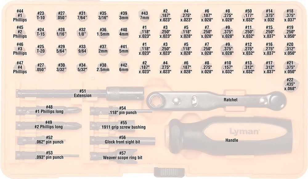 Lyman® Master Gunsmith Tool Kit 68 Piece / In Deluxe Storage Case