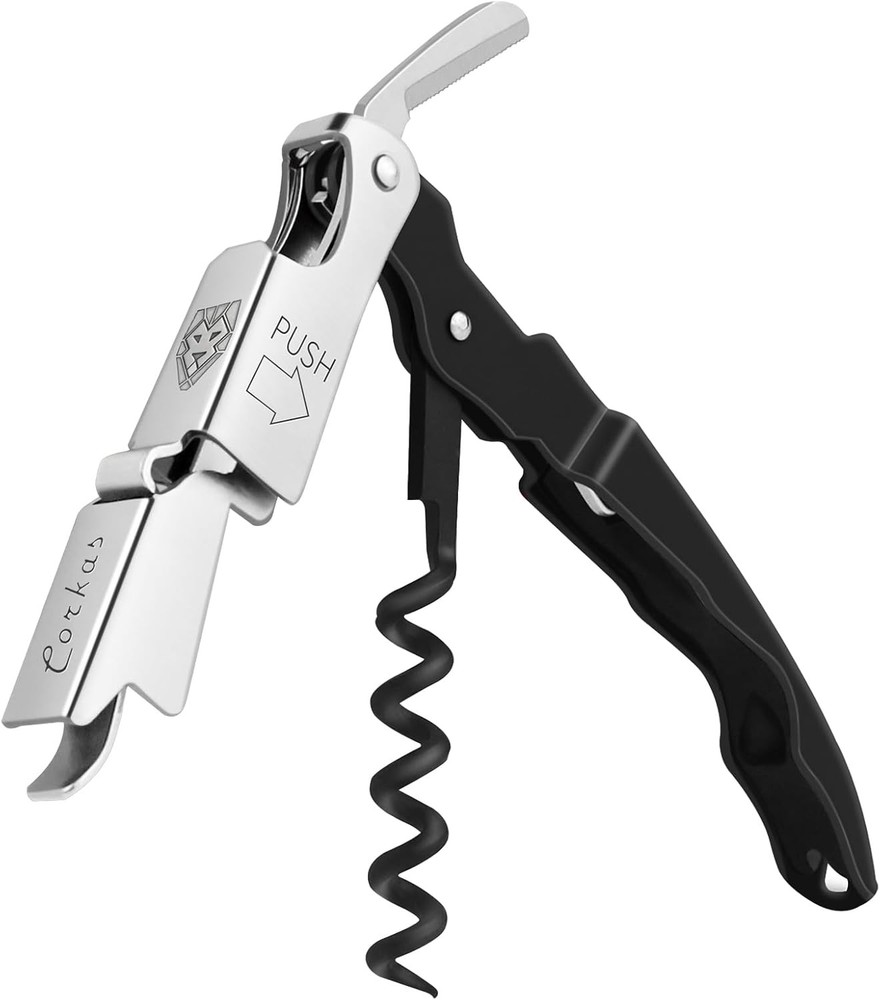 Wine Key - Professional Handcrafted Heavy Duty Waiter Corkscrew,