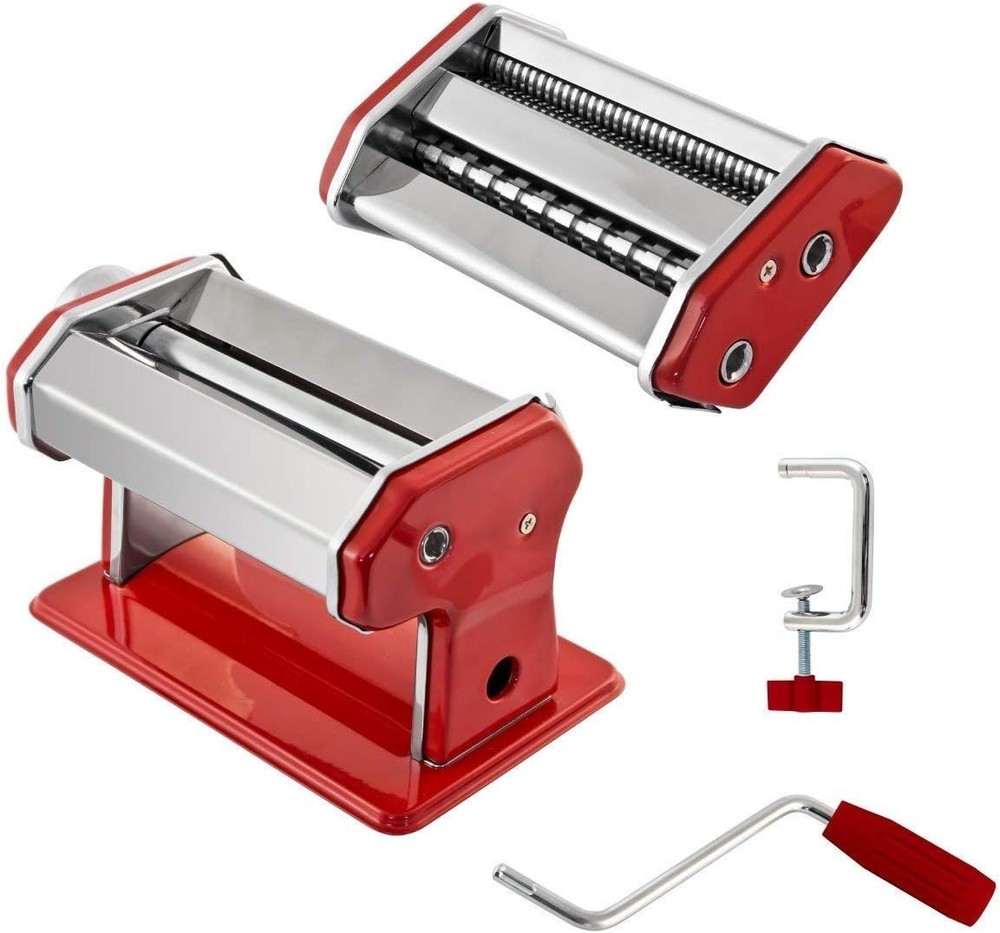 Stainless Steel Pasta Machine - Removable Handle