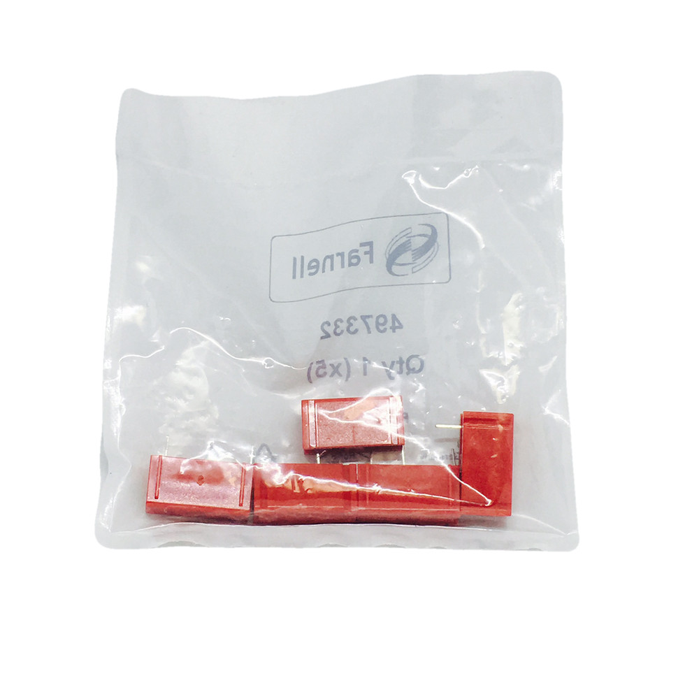 Pack of 5 973582101 Test Socket PCB, 4MM, RED