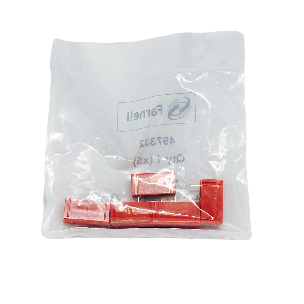 Pack of 5 973582101 Test Socket PCB, 4MM, RED