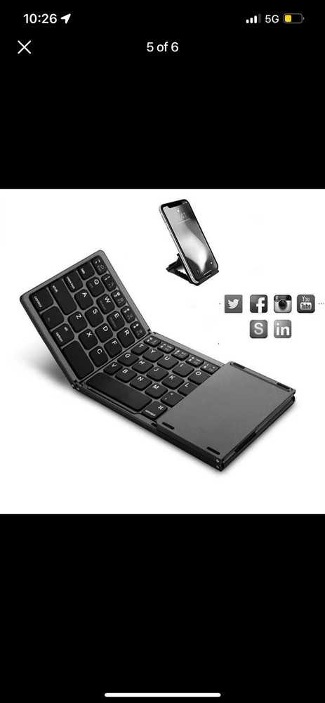 Foldable Wireless Keyboard