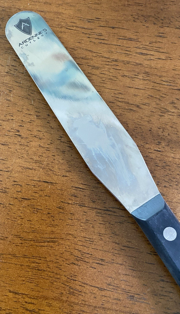 Ardennes Offset Cake Spatula 10.75" Total 6" Blade Riveted Handle Kitchen Tool