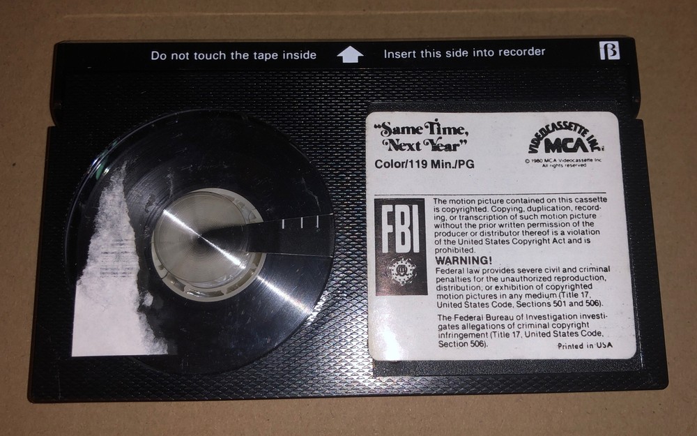 SAME TIME NEXT YEAR BETA 1980 MCA ELLEN BURSTYN, ALAN ALDA Clamshell