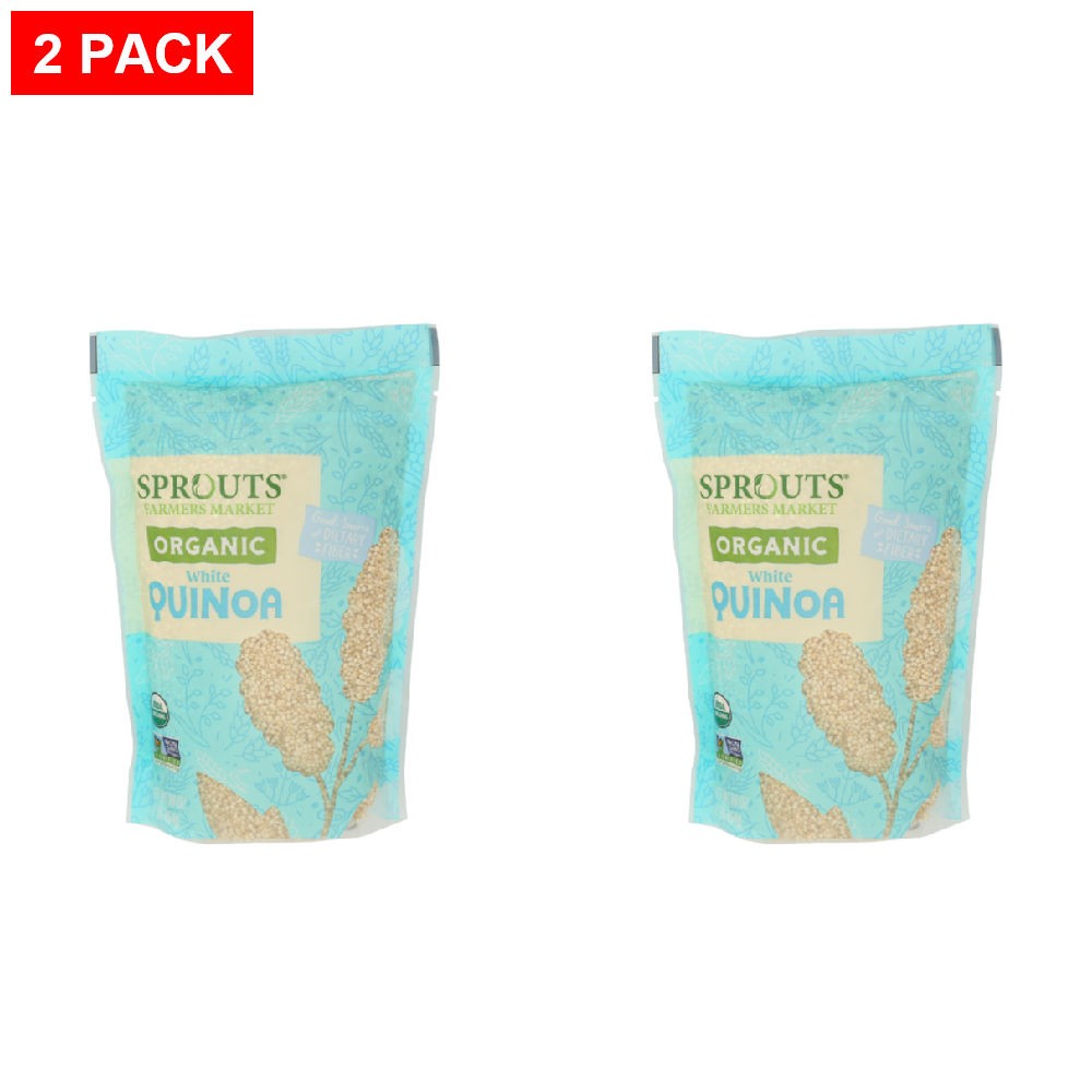 2 Pack - Sprouts Organic White Quinoa 16 oz