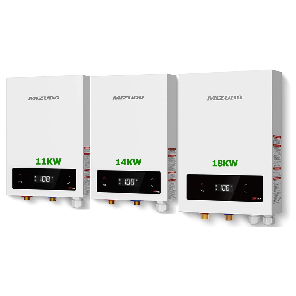 MIZUDO 11/14/18kw Instant Hot Tankless Water Heater Electric 240V On Demand