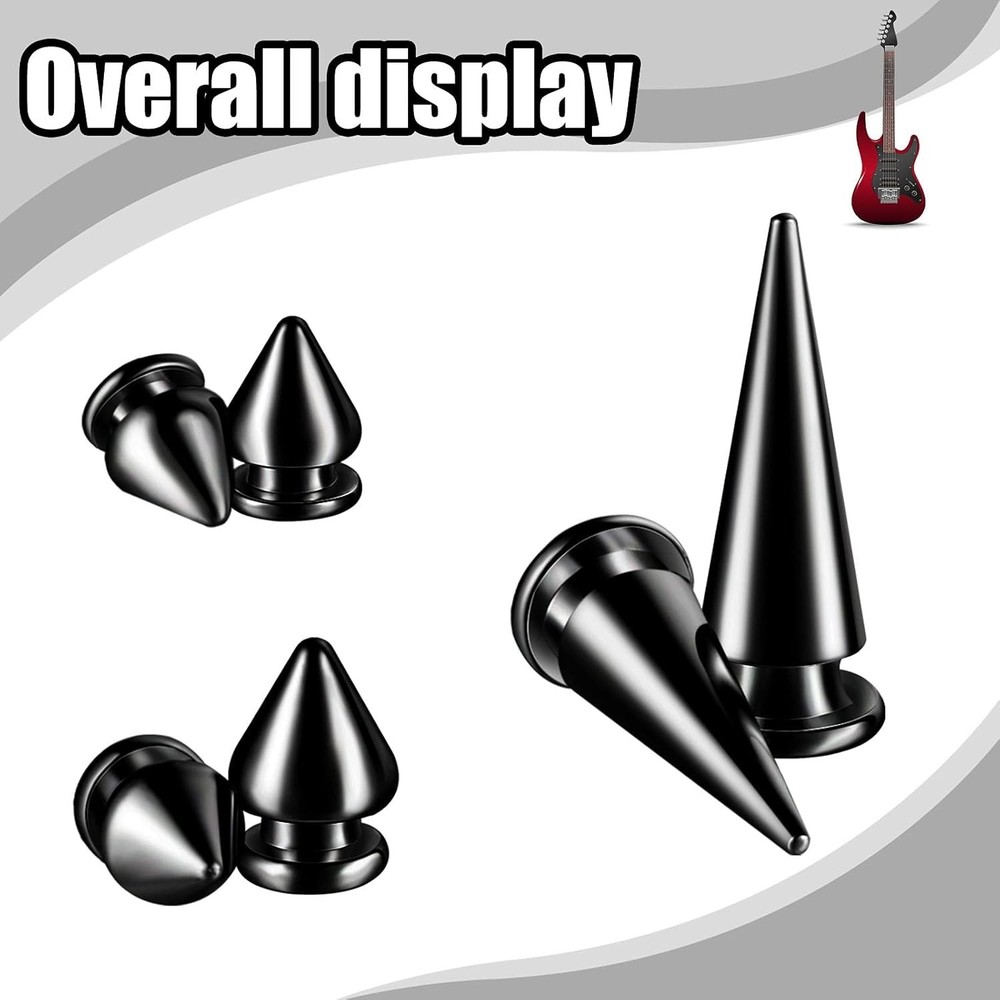 170 Pieces Multiple Sizes Cone Spikes Screwback Studs Rivets Large Medium Small
