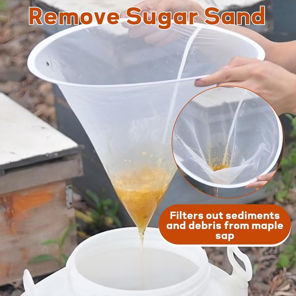 12 Pieces Maple Syrup 1 Qt. Filter Set Includes 1 Pcs Heavy Duty Boiling Filter