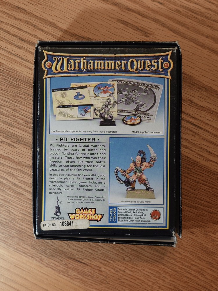 Warhammer Quest Pit Fighter Boxed