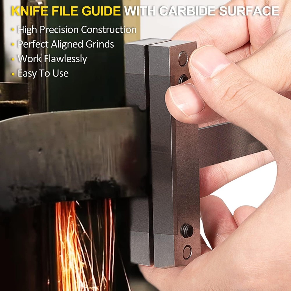 Hardened File Guide w/ Carbide Surface For Knife Making Knife Maker Tool