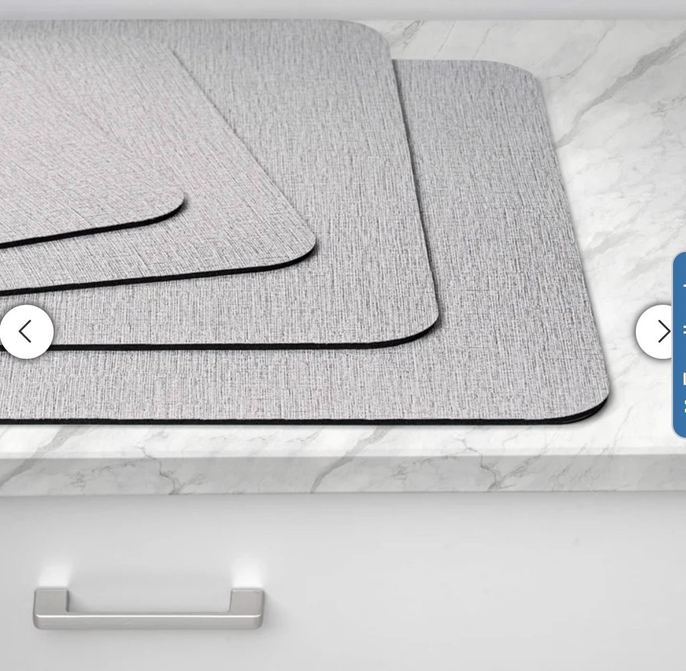 Creative Home, 4 Pack - Multi-Purpose Printed Kitchen Drying Mats (Choose Color)