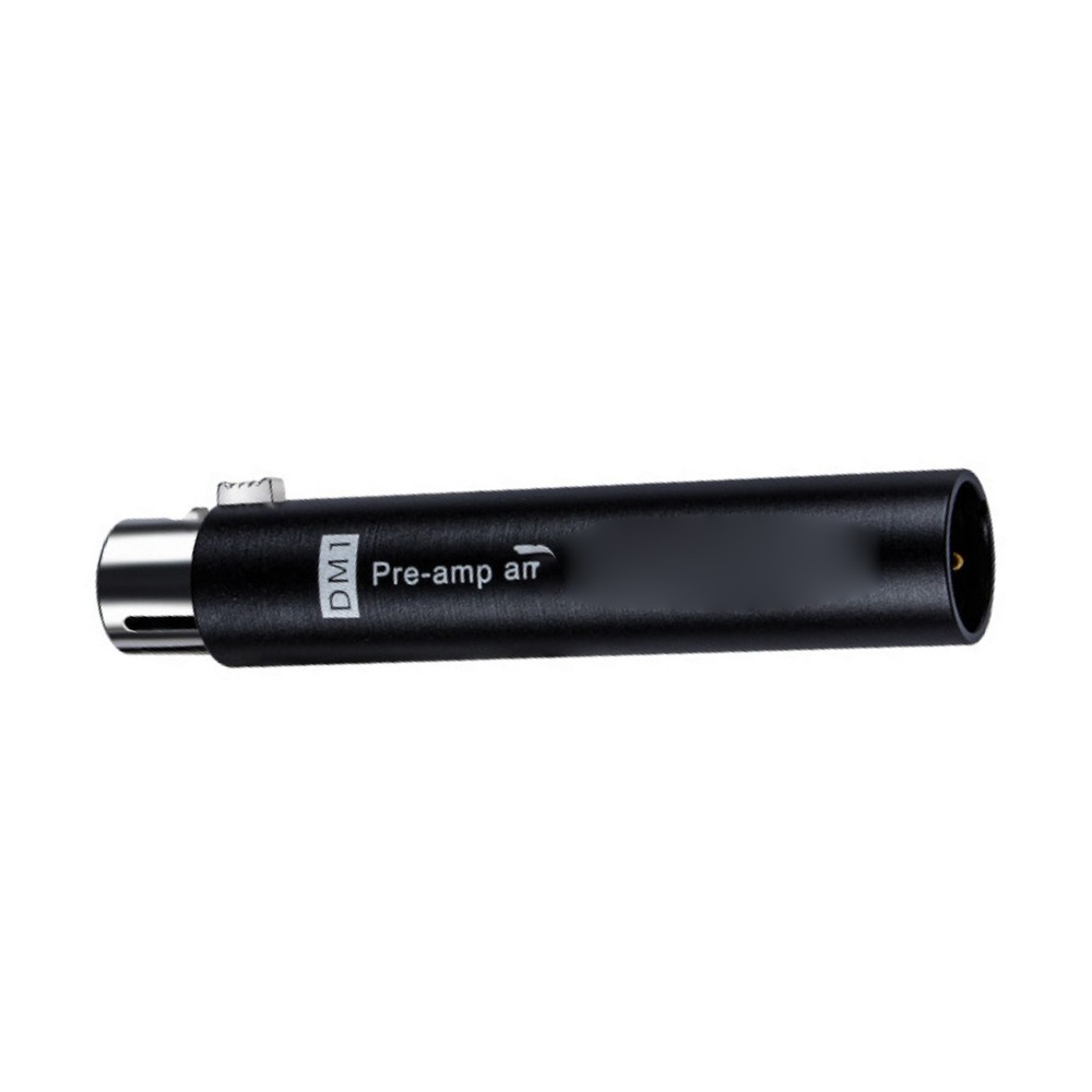 1PC +28DB High Gain Inline Microphone Preamp 48V Phantom Power Plug and Play