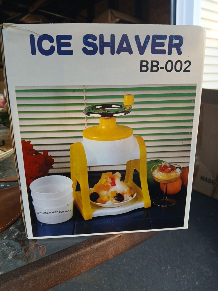 Ice Shaver Tropical Shaved Ice With 3 cups Large Volume BB-002