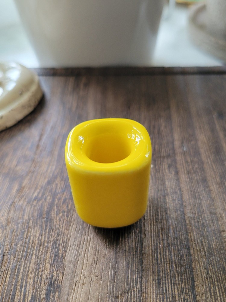 Handmade ceramic different color chime holders, candle holders