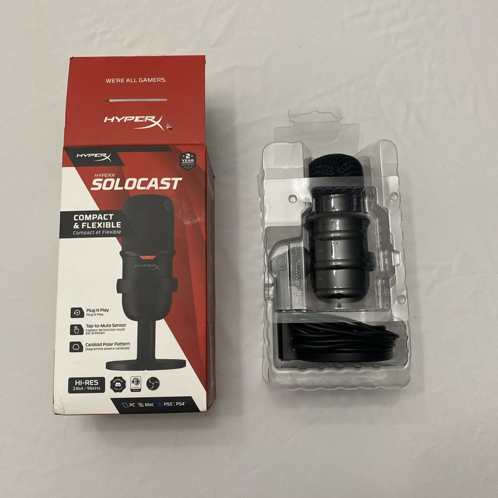 HyperX SoloCast USB Gaming Microphone - Black (4P5P8AA)