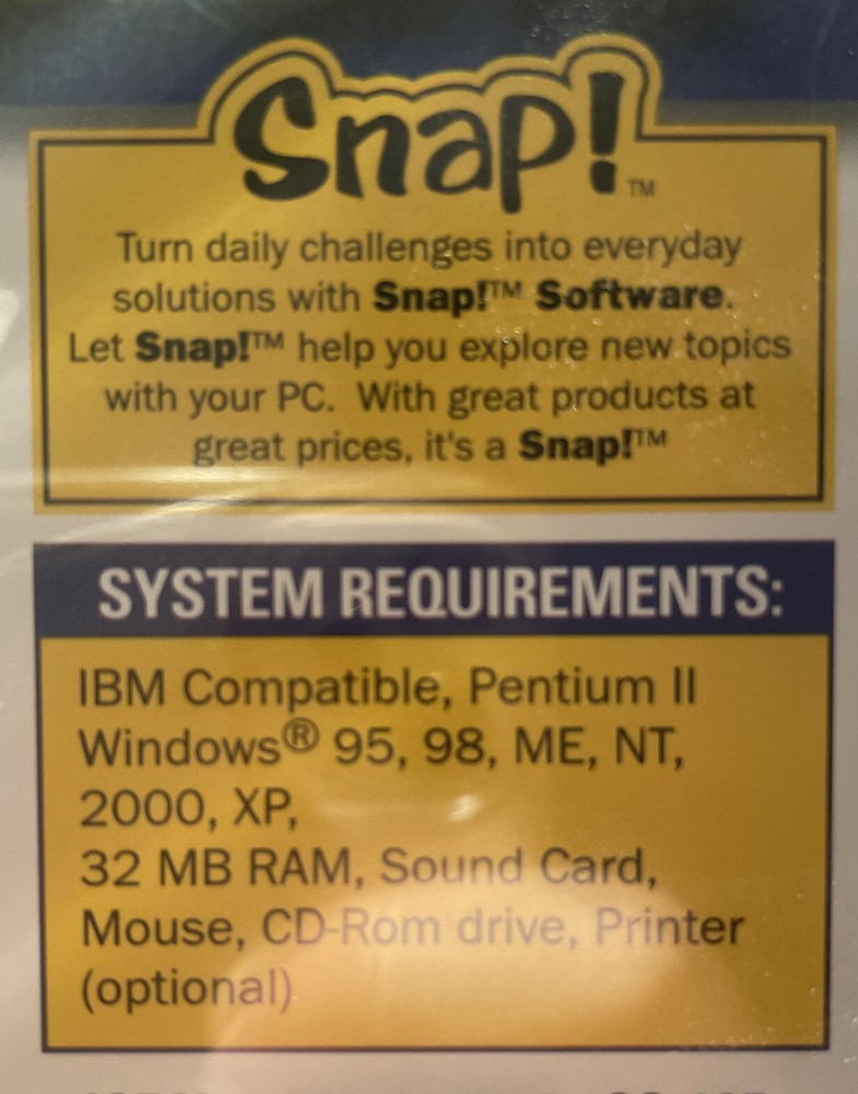 Snap! Everyday Solutions Paper Airplane CD ROM Software Customize Your Plane NIP