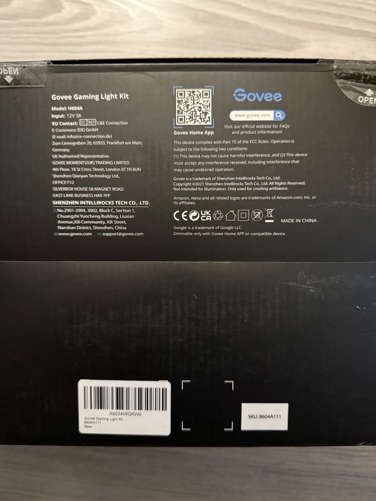 Govee Gaming BackLighting Kit H604A New Sealed