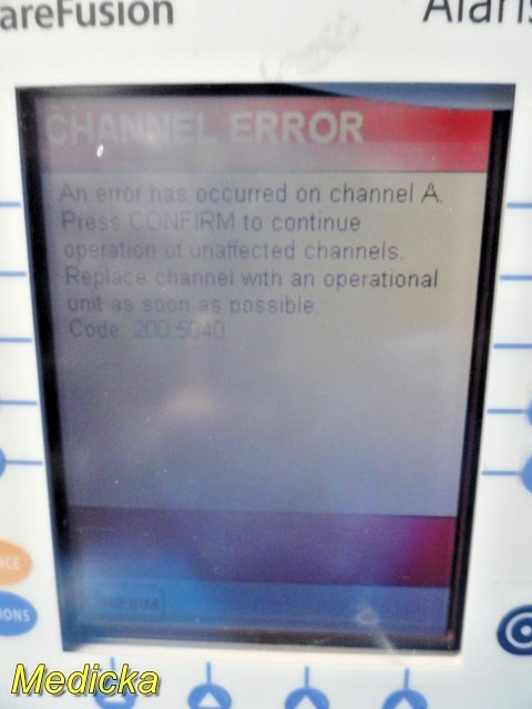 2 X Model 8100 IV Pump Modules | REF 10938662 | Channel Error | SW ISSUE~ 38381