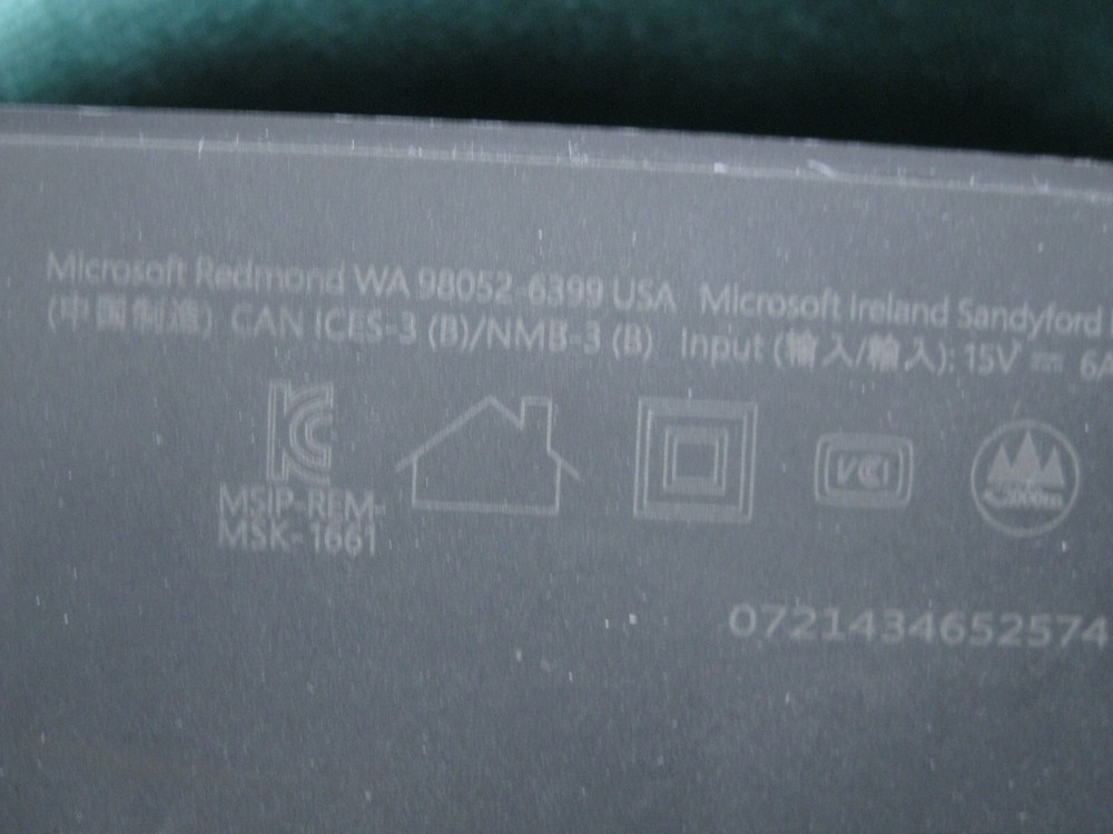 Microsoft 1661 Docking Station for Microsoft Surface Pro 3, 4, 5, 6 (No Adapter)