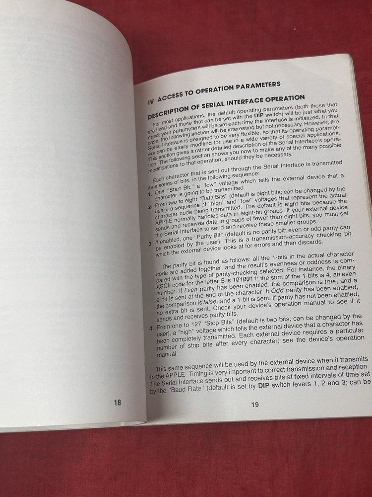 1979 Apple II Serial Interface Card Installation & Operating Manual