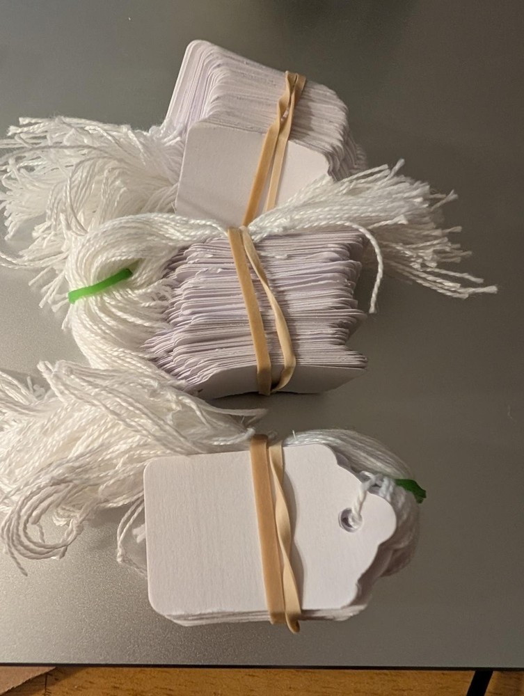 Jewelry Ring Price Tags With String 100 Count