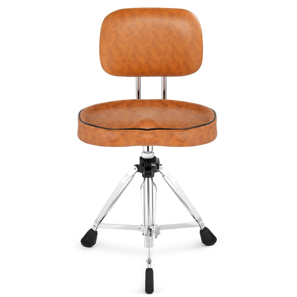 Drum Throne with Backrest, Heavy Duty Drum Stool Adjustable Height ,Drumstick