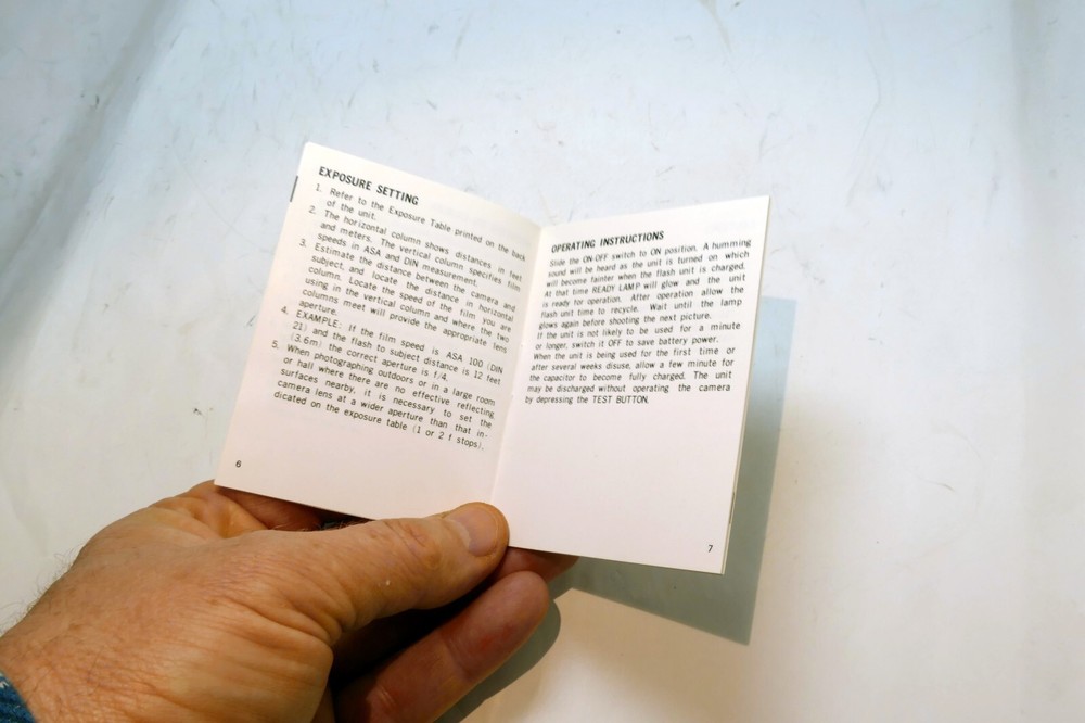 Starblitz 16M flash Instructions Operating Guide Manual