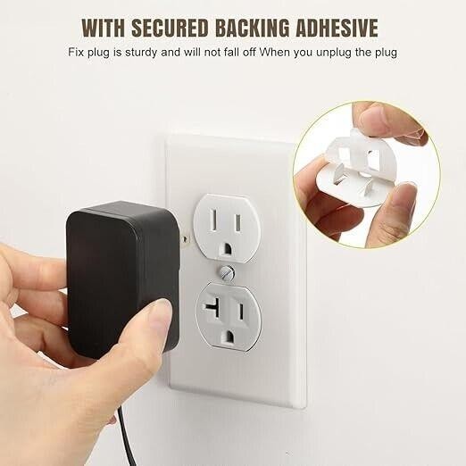 Loose Outlet Plug Fix, 12 Pack Plastic Snug Plug Socket Secured Compatible with