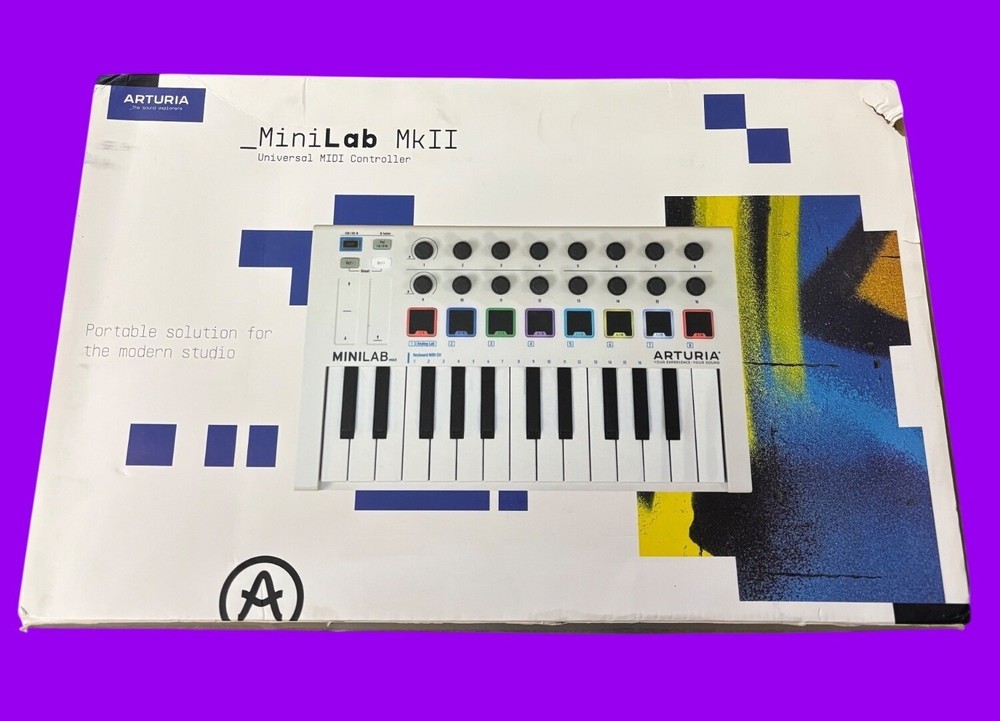 Arturia MiniLab MkII Universal MIDI Controller With 25-Key Keyboard & 16 Encoder