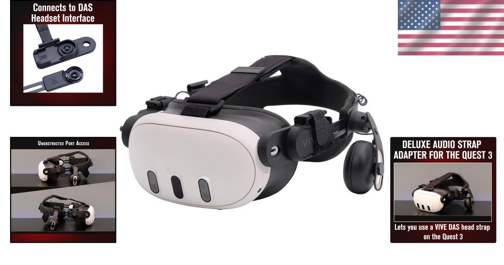 Minimalistic Quest 3 Headset Adapter with 3D Printed Interface for Easy Setup