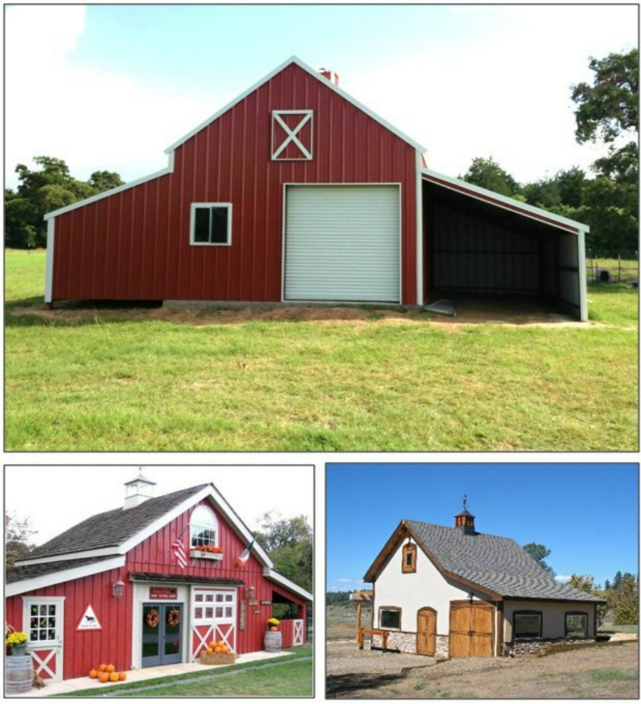 44 Pole-Barn Designs with Lofts - Complete Construction Plans (B7)