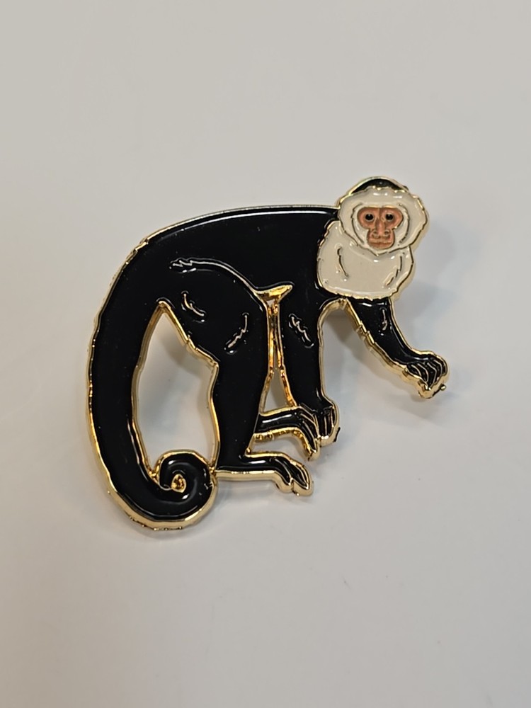 Macaque Monkey Lapel Pin