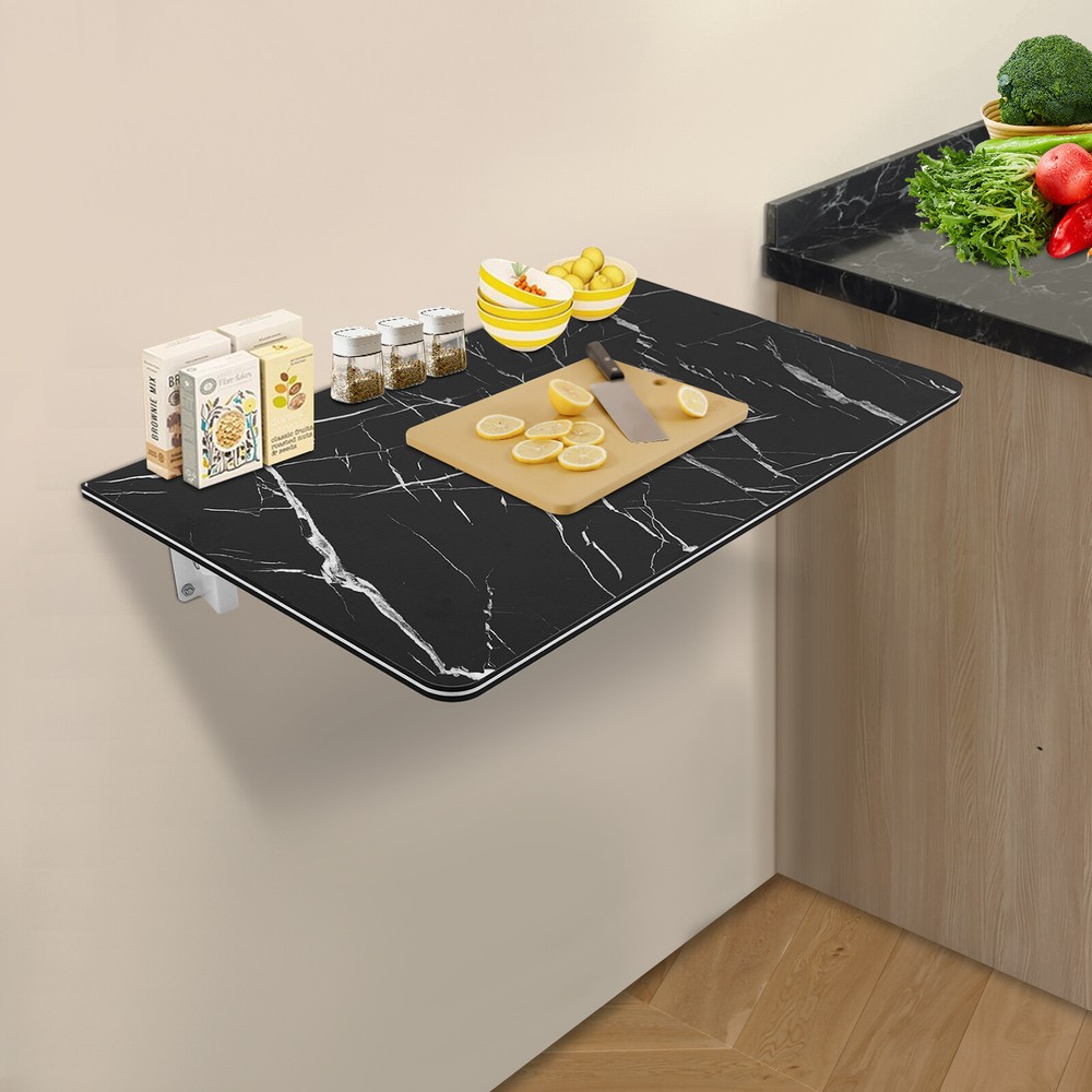 Black Folding Wall Desk, Wall-mounted Folding Table, Wall Mounted Folding Table~