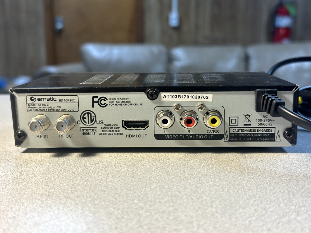 Ematic AT103B Digital Converter Box
