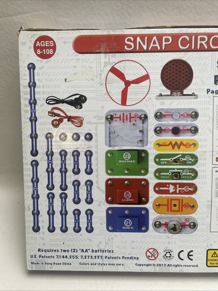 ELENCO Snap Circuits Jr. 100 Experiments Electronics Discovery Kit Complete
