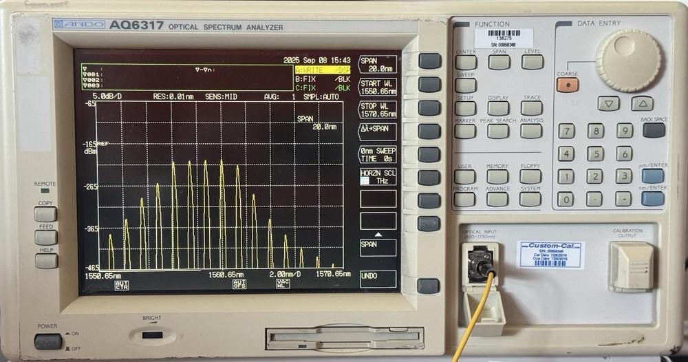Ando AQ6317 OSA Optical Spectrum Analyzer