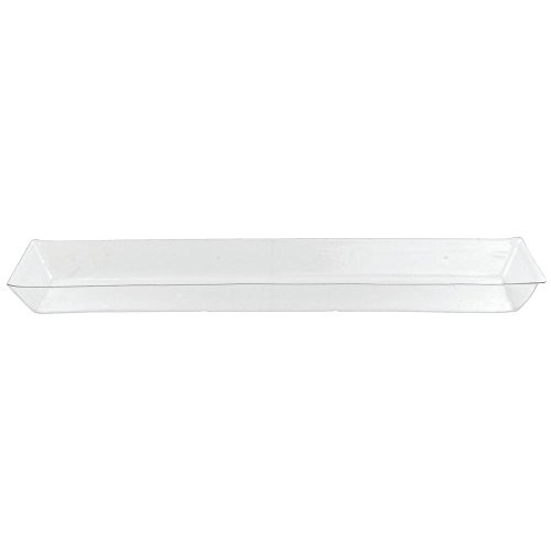 HUBERT Basket Liner Rectangular Clear PETG Plastic- 24"L x 8"W x 2"H