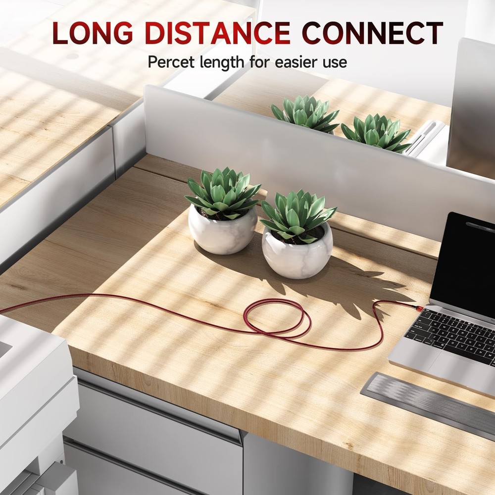 SVANLYN Printer Cable 20 FT, USB A to B 2.0 20FT, Red