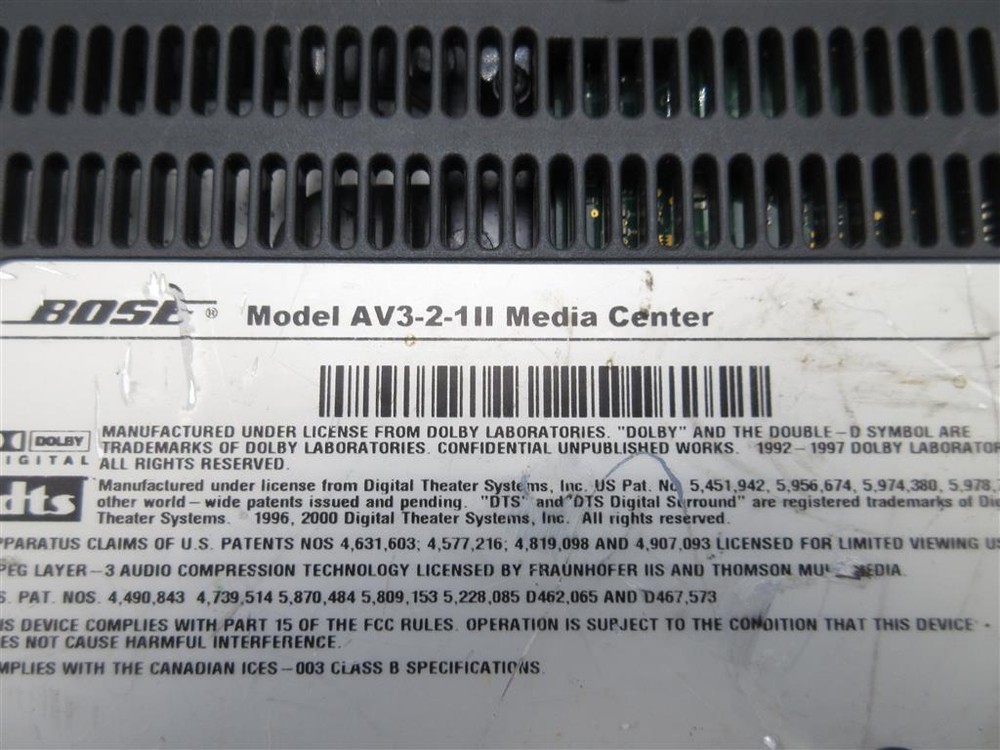 Bose AV3-2-1 II Media Center Console Only - Untested