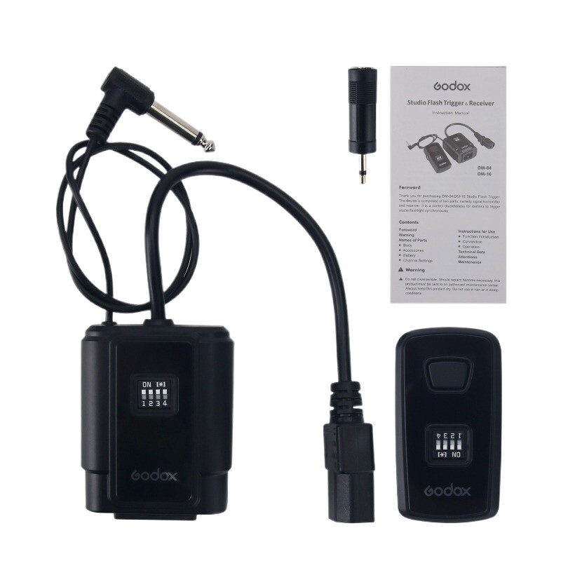 Godox DM-16 Studio Flash Trigger 16-Channel Transmitter & Receiver Set