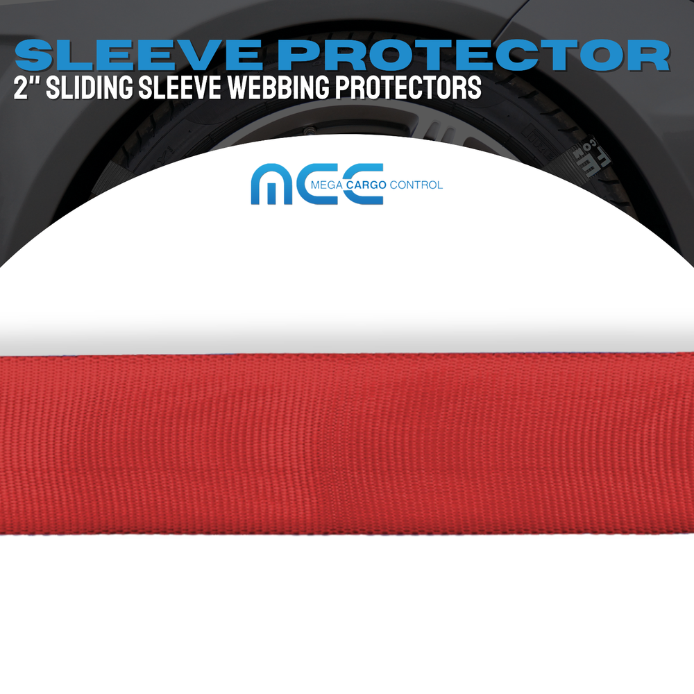 10 Pack 24" Sliding Sleeve Webbing Web Protector for 2" Ratchet Tie Down Strap