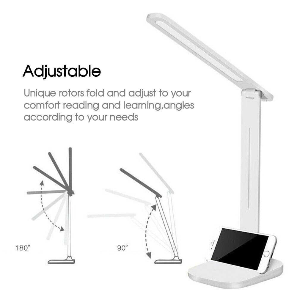 LED Desk Lamp Touch Sensor Reading Foldable Table Lamp Eye Caring Reading Light-