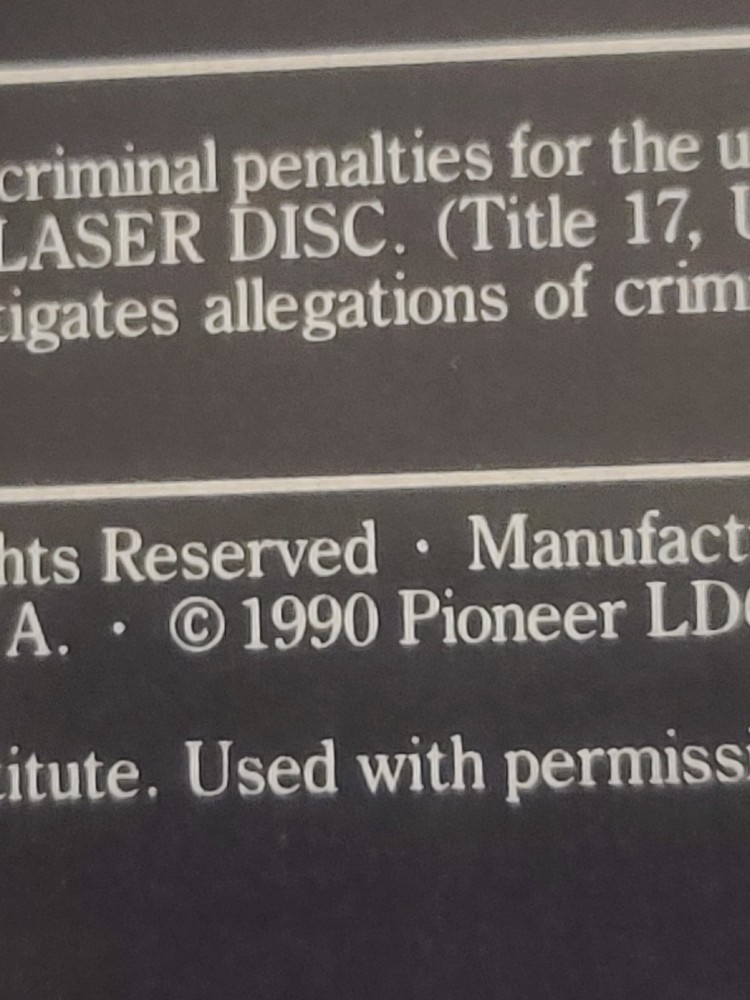 Final Notice (Laserdisc) 1991 NEW SEALED MINT