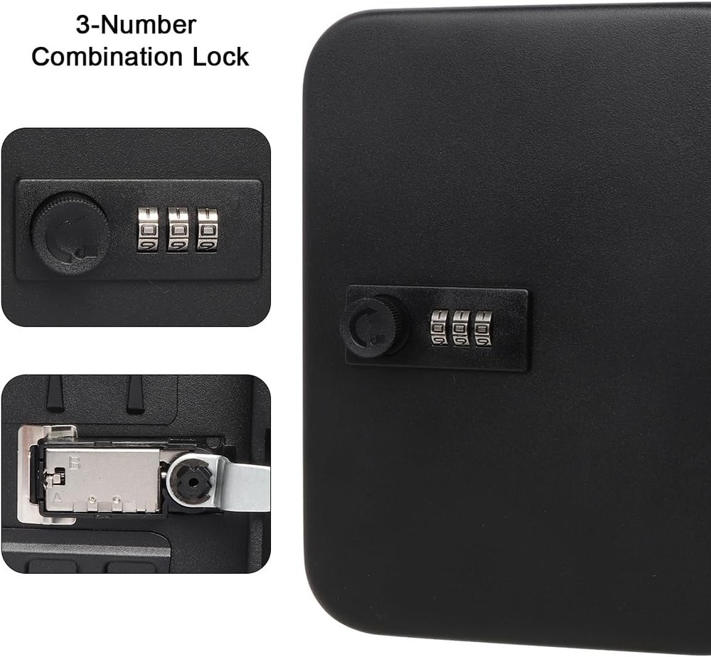 20 Key Storage Lock Box with Code Key Cabinet Organizer Wall Mount