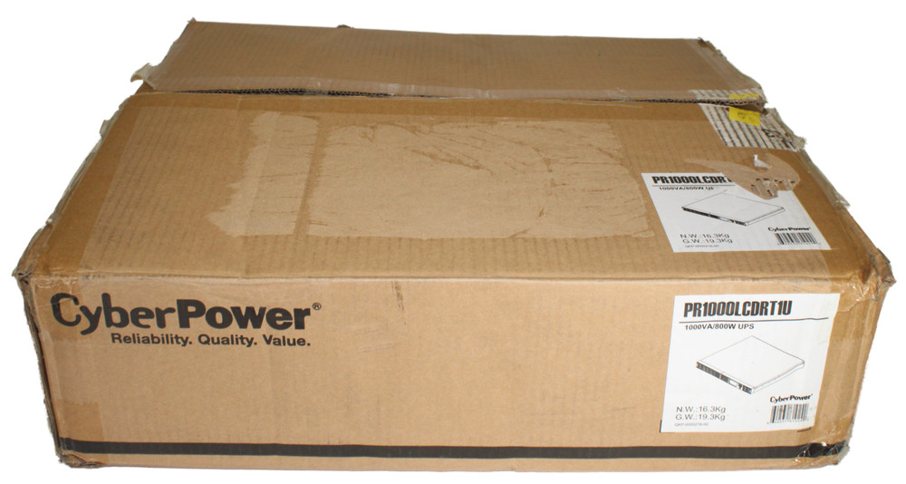 CyberPower Rackmount UPS Battery Backup LCD Display 800W 120V | PR1000LCDRT1U