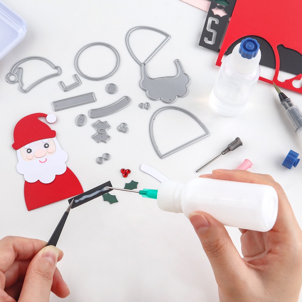 24pcs/Pack Empty Plastic Squeezable Dropper Bottles Fine Tip Glue Applicator Set